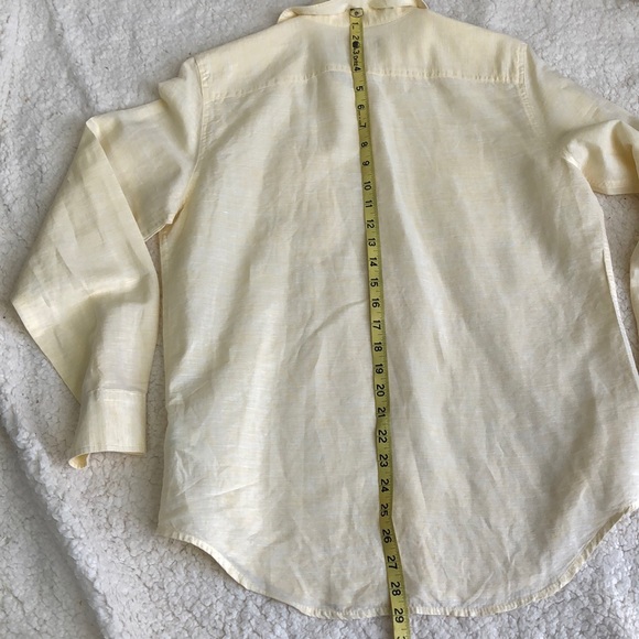 Chaps Linen Blend Button Down Sz M - Picture 16 of 16